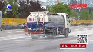 我市四条道路正在紧张施工中预计五月竣工通车