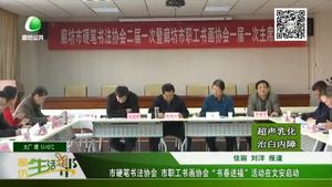 市硬笔书法协会 市职工书画协会“书春送福”活动在文安启动